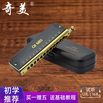 Chimei Black Overlord Hematonic Harmonica 12-hole 16-hole 48-tone Beginner C- key Hematonic Adult Professional Performance Grade