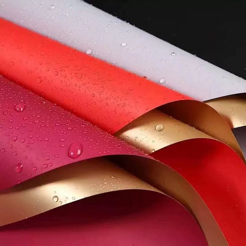 Gilded Paper Two-Tone Opening Ceremony Elegant Paper Bouquet Flower Wrapping Paper Double-Sided Gold Wrapping Paper Flowing Gold Paper Gold-Retaining Paper