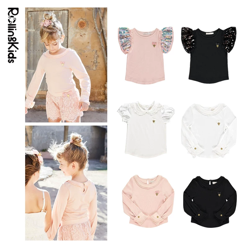 Rollingkids Ангел лица SS20 Детские футболка с коротким рукавом, верх одежды для досуга детей