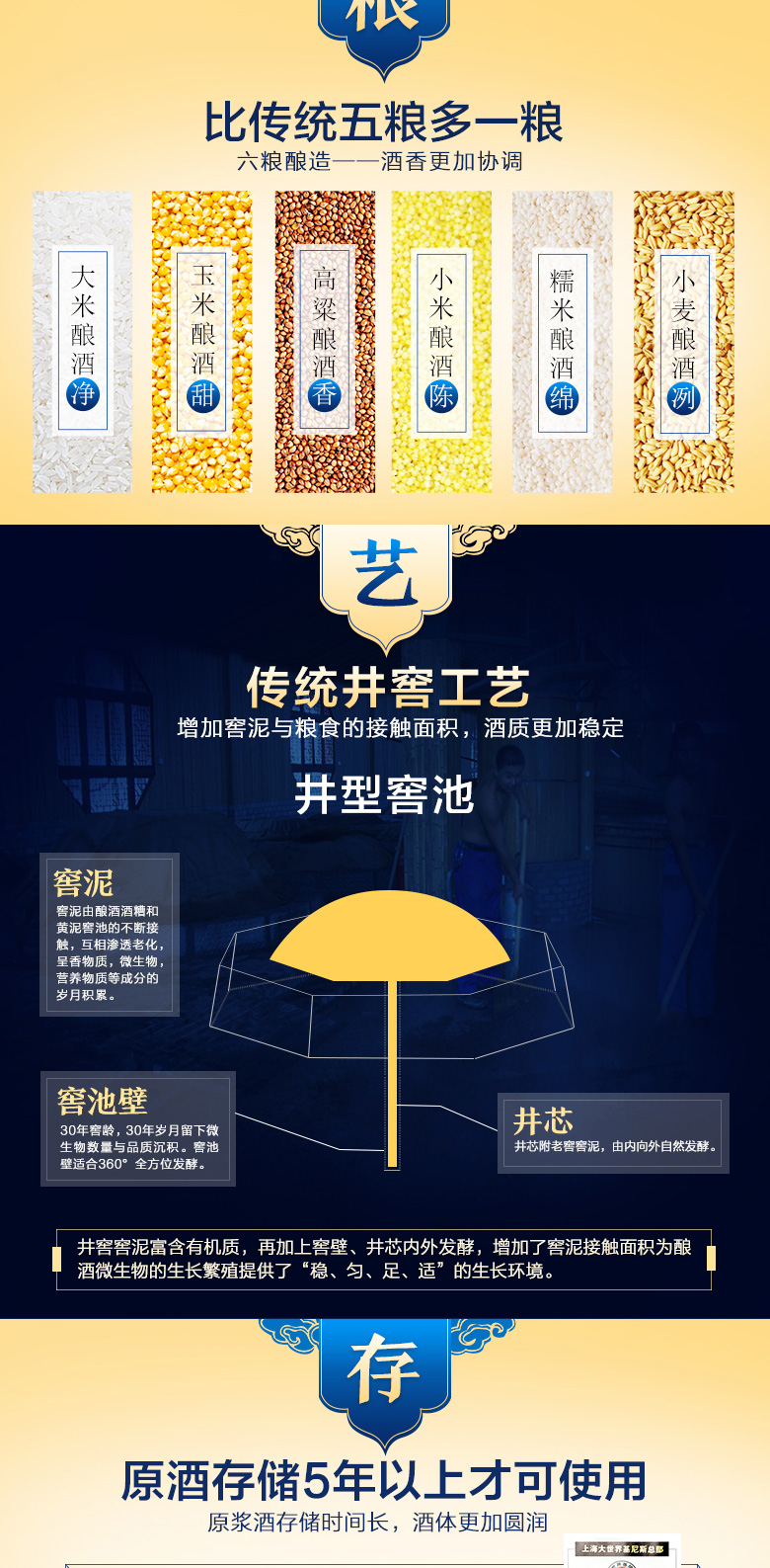 扳倒井 六粮精酿 52度 浓香型白酒500ml*2瓶 精品礼盒装 图2