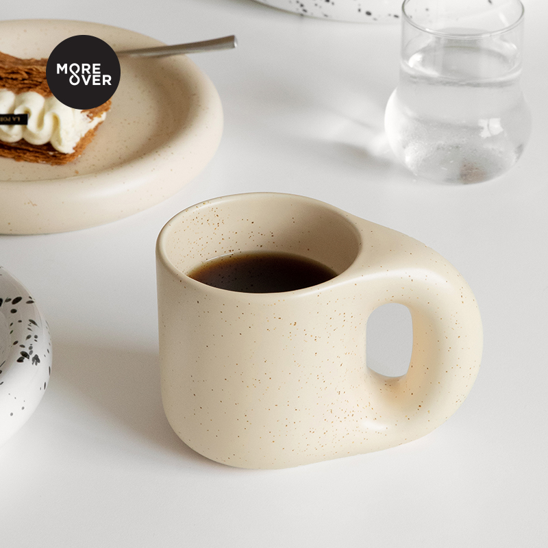 Moreover Nordic ceramic mug coffee cup drinking cup large capacity minimalist home office teacup