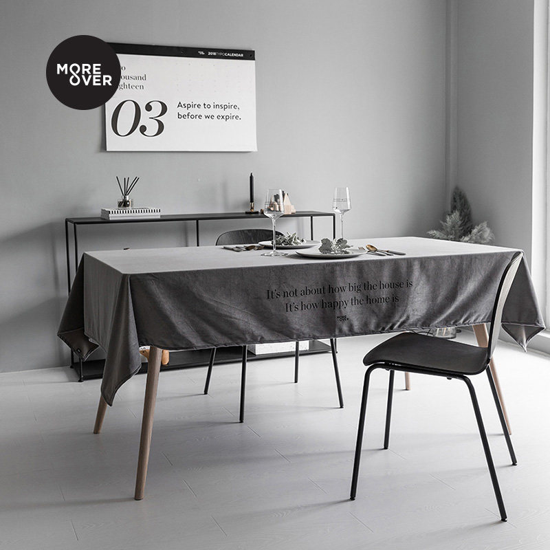 Moreover Original design Velvet tablecloth Fabric table mat Coffee table tablecloth Rectangular net red Nordic ins