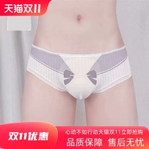 Feminine design mens underwear womens unisex summer sexy cute bow cotton briefs