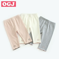 Quần legging bé gái mặc mùa hè mỏng bằng cotton cotton nguyên chất 1-3 tuổi cho bé 2 bé gái cắt quần công chúa - Quần thời trang trẻ em cao cấp