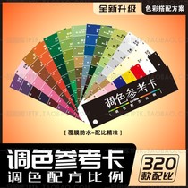 Color card formula proportion furniture repair leather clothing leather color powder paint paste paste spray paint coloring tutorial table