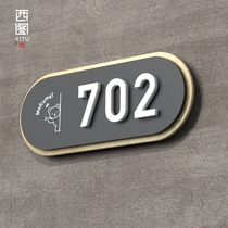 Stereoacrylic Door Card Number Plate Custom cell Dormitory Hotel Guesthouse hotel Shops Digital Room Doorplate Signs Placard Sign Creative Personality Cute Tailor Made