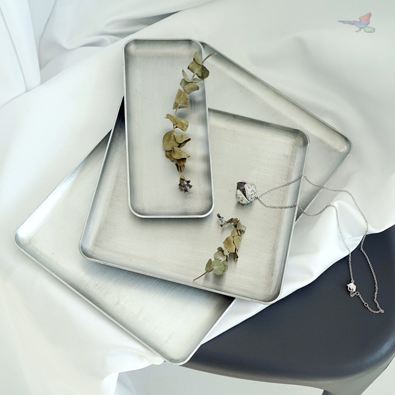 Industrial wind aluminum disc retro-making old desktop debris disc cafe tray tray aluminum keyboard