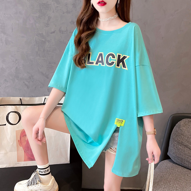 Pregnant women Summer New Mom Fashion Network Red Pregnant Women outfitted relaxed leisure summer short sleeve tops T-shirts
