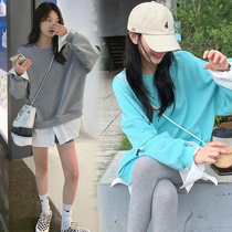 Net red pregnant woman autumn winter suit out of knitted sweater two-piece set