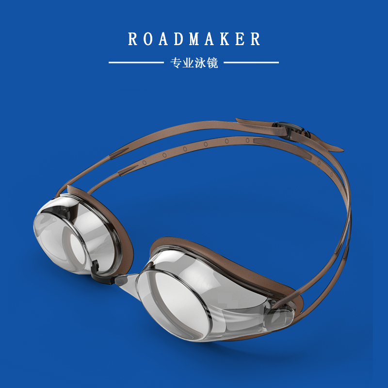 Fashion transparent men's and women's waterproof and anti-fog high-definition swimming goggles for adult children's professional swimming competition glasses