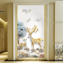 Chinese style Xuanguan Bamboo Wood Fiber Board Protective Wall Drawing Board Modern Integrated Wall Panel 3D Decoration Mural Fast Loading Board Background Wall