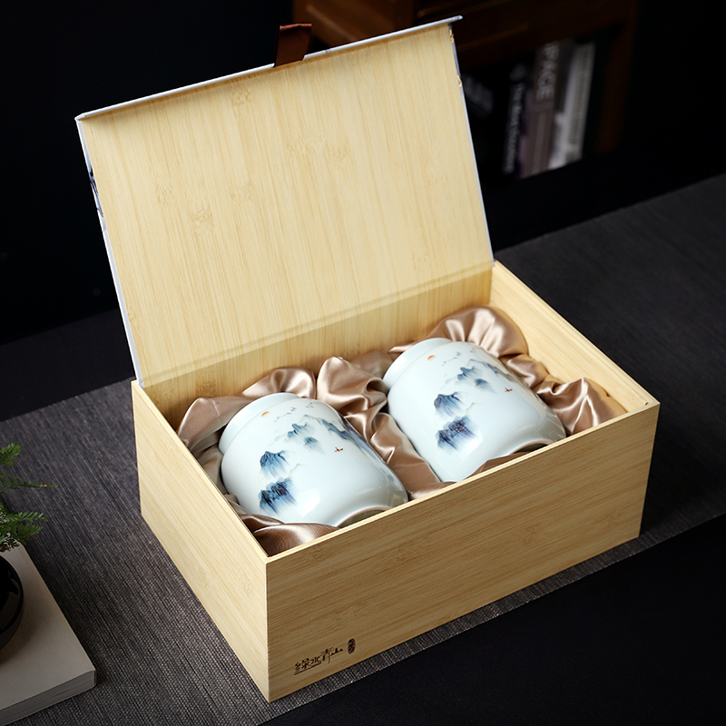 Caddy fixings packaging gift boxes empty empty box gift box longjing green tea, white tea, black tea in the common custom