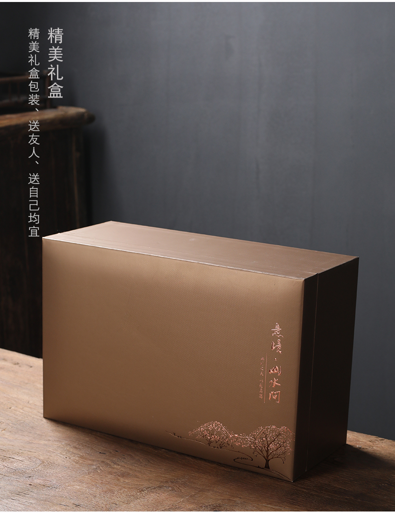 Ceramic tea pot seal pot loose tea storage POTS Chinese store receives black tea, green tea general empty box packing