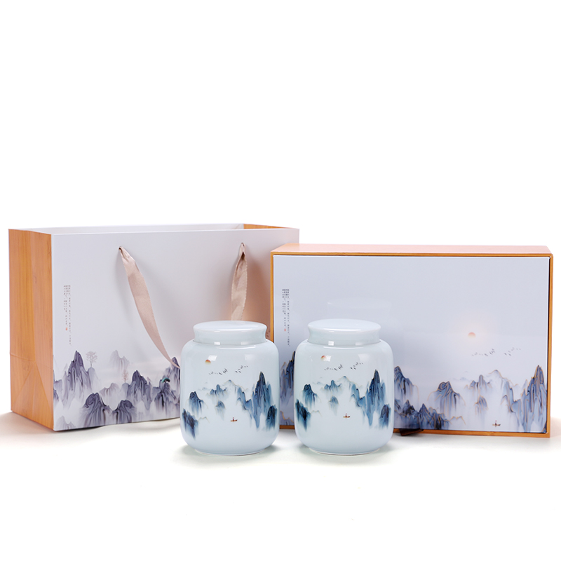 Caddy fixings packaging gift boxes empty empty box gift box longjing green tea, white tea, black tea in the common custom