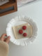 French retro high-foot ceramic tray ornaments perfume cosmetic jewelry display storage tray desktop storage tray
