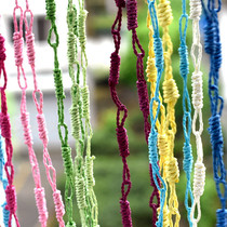 Kindergarten paper rope handmade door curtain Grass primary school classroom Childrens room Window curtain partition pendant charm creative