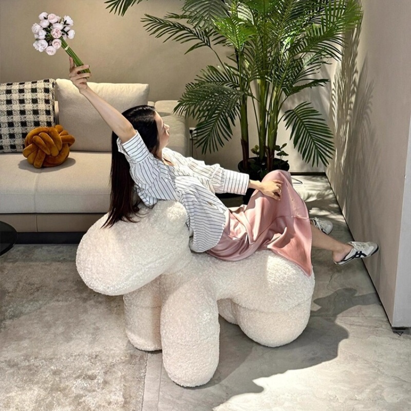 Youfan Craftsman-Made Celebrity-Style Pony Chair Sofa Living Room Personalized Shoe-Changing Stool Children's Stool Lazy Sofa Chair Youfan Craftsman-Made Celebrity-Style Pony Chair Sofa Living Room Personalized Shoe-Changing Stool Children's Stool Lazy Sofa Chair