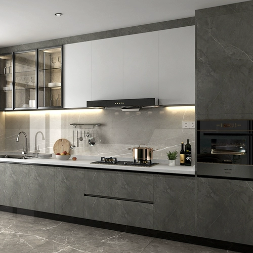 Пайпиано кабинета индивидуальная современная минималистская общая реконструкция кухни в качестве кварцевого камня столешница