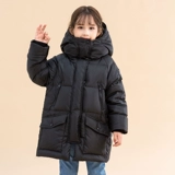 Зимний детский пуховик для мальчиков, 2023, средней длины, увеличенная толщина, подходит для подростков, в западном стиле