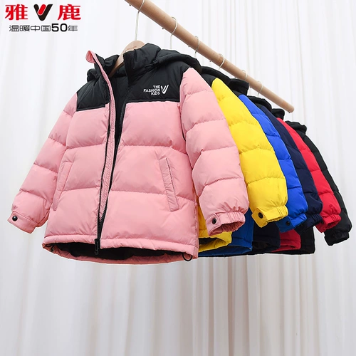 Зимний детский короткий пуховик для мальчиков, куртка, 2023, увеличенная толщина, подходит для подростков, в западном стиле
