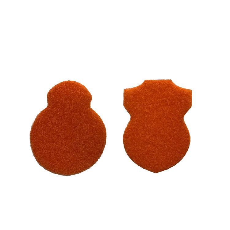New orange shape clothing forest rescue stitched Velcro wool fire sticker black wool stick