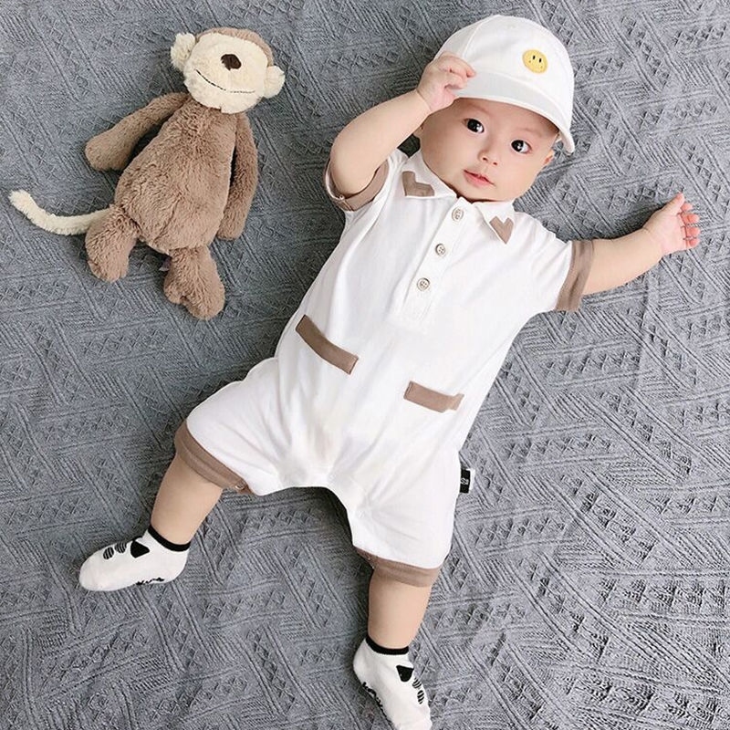 Two months baby summer dress 2021 baby clothes leisure gentleman Enlene Hardy Full Moon boy