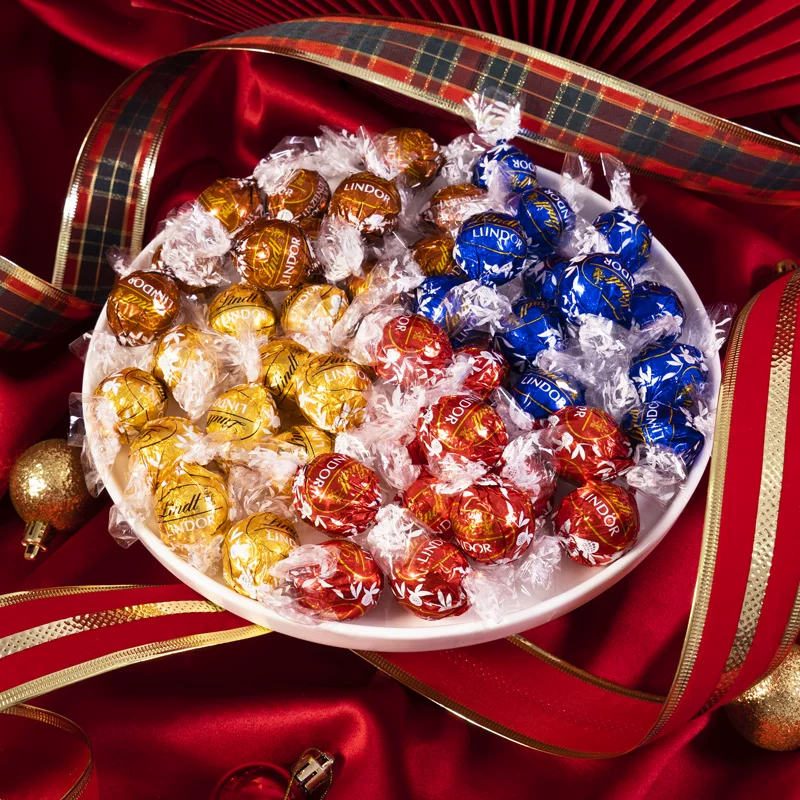 Шоколад Lindt импортный мягкий молочный тёмный в крупе свадебные конфеты интернет-знаменитость повседневные 𫔮Закуски конфеты