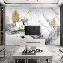 3D TV background wall fiberboard imitation marble modern simple wall panel personality new Chinese landscape integrated board