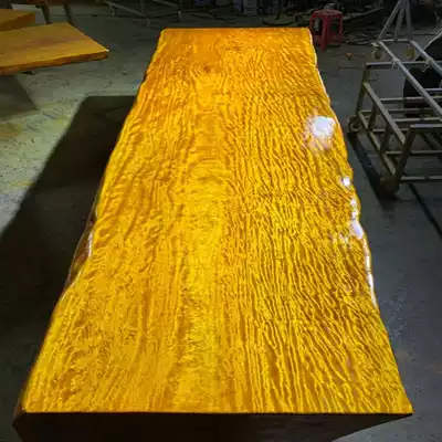 Huanghuali solid wood large board tea table Log tea table New Chinese dining table Modern boss table and chair combination whole clearance