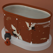 Bath tub Adult foldable bath tub Bath tub Adult simple bath tub Household double body artifact