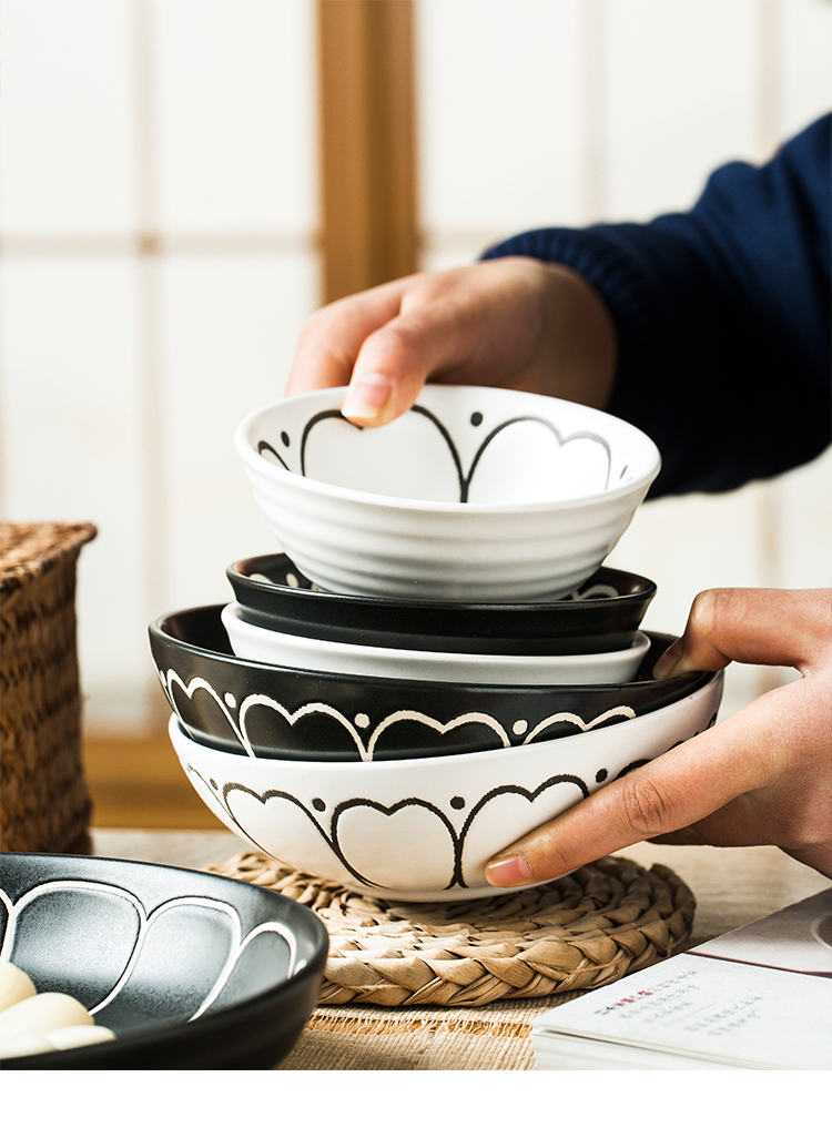 Household contracted more creative express it in Japanese bowl bowl bowl casserole dish plate microwave ceramic tableware