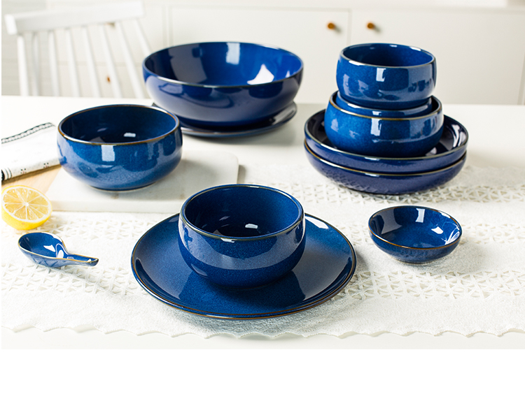 Use of household Korean small and pure and fresh and contracted creative jobs salad Bowl of soup Bowl dish special microwave ceramic tableware