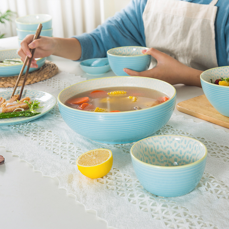 Use of household Japanese creative little fresh rice bowls 0 contracted the rainbow such as Bowl soup Bowl dishes composite ceramic tableware