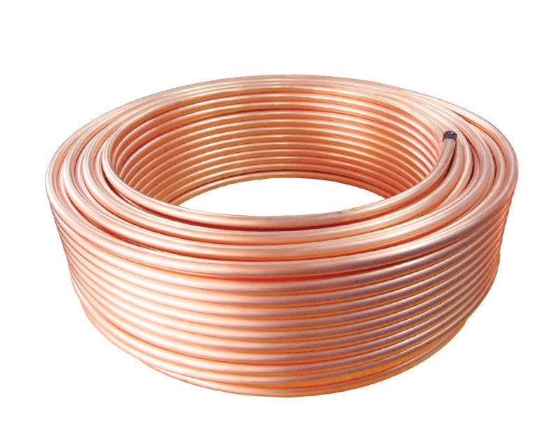 Shandong Zhongjia red copper pipe 410 air conditioning copper pipe pure copper straight pipe cable tray mosquito incense pipe grid power big gold