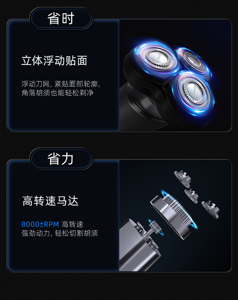 小米生态链 Reepro 瑞普乐 智能磁吸剃须刀 图2
