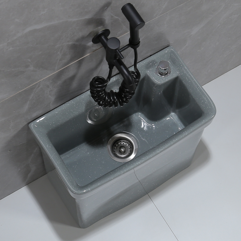 Small Trap Pool Household toilet color mould sink balcony ceramic narrow long wash mop basin floor topa