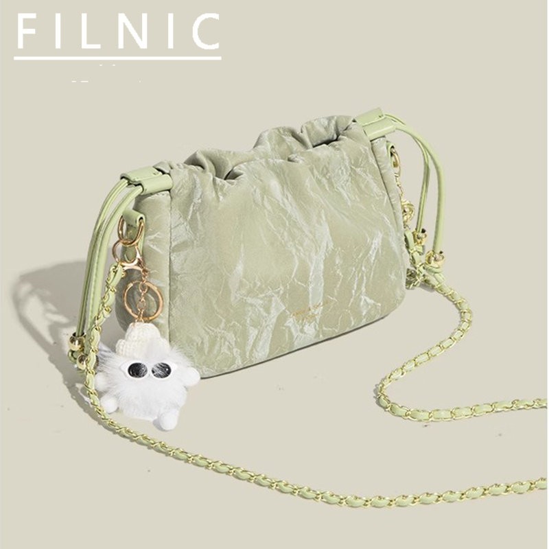 Ферран Николь/новинка 2025 года; сезон осень-зима; высококачественная текстурная сумка-мессенджер в западном стиле; легкая роскошная женская сумка-ниша