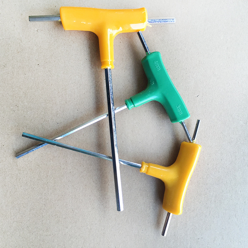 Wrench High-strength T-shaped hexagonal flat-head wrench Manufacturer customized chain saw hexagonal multi-function wrench