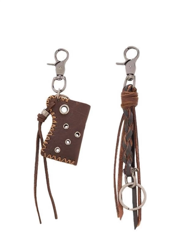 High-End Niche Street Retro Woven Key Lanyard Cleanft Pendant for Wearing on the Waist of Pants High-End Niche Street Retro Woven Key Lanyard Cleanft Pendant for Wearing on the Waist of Pants