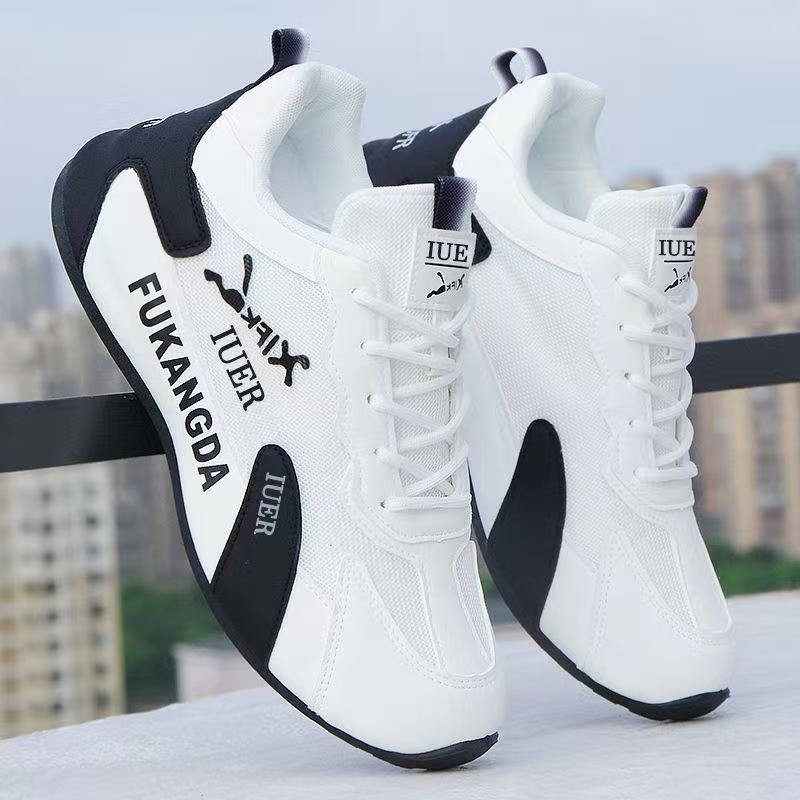Qiao Zhou Official Website Running Shoes Summer Mesh Breathable Men's Shoes 2026 New Model Genuine Leather Waterproof Non-Slip Soft Sole Dad Shoes
