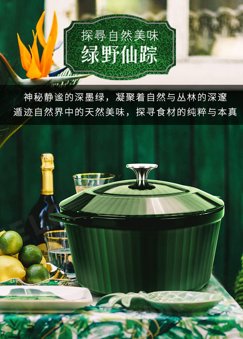 德国进口 velosan 高颜值珐琅铸铁锅 24cm 经典圆形炖锅 图16