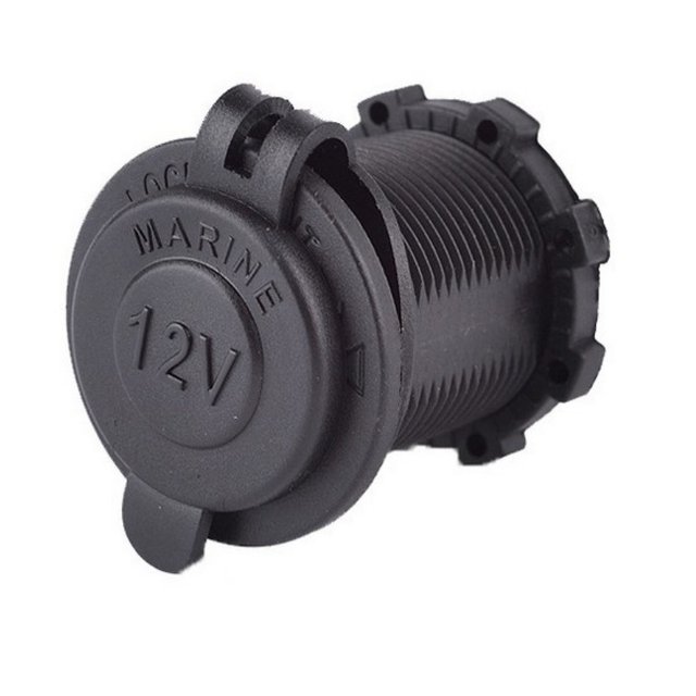 Modification of automobile and motorcycle accessories waterproof power supply mother seat car cigarette lighter socket DS1011 black