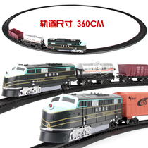 Small Train Track Toy Set Electric Simulation Children's High Speed Rail Train Harmony Model EMU Track Retro