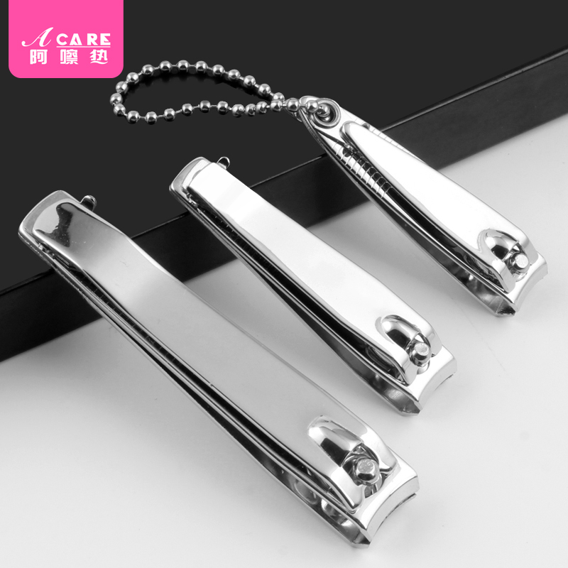 Ex-gratia folding nail clippers nail clippers nail clippers stainless steel single small number thin and cute portable for home