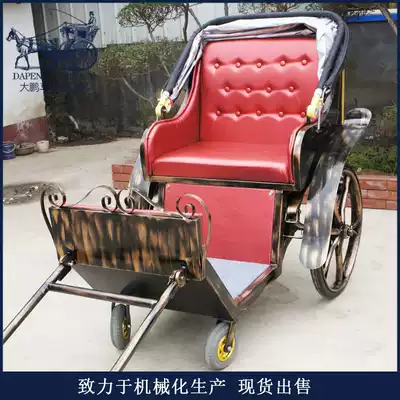 Deposit Horse-drawn rickshaw sheep pull car Four-wheeled dwarf horse-drawn car Children's orchestra passenger pull pony pull car