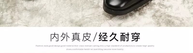 Mùa thu và mùa đông mới giày da nam cao cấp giày da nam Goodyear giày da cao cấp da bò nam giày cao cổ ngắn xu hướng - Kính râm
