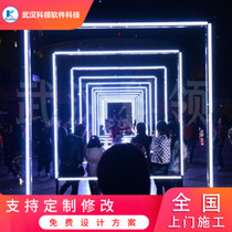 Line lamp lighting interactive device point light source outdoor lighting interactive system digital tube wall washer lamp interactive lamp 512 external control lamp interactive equipment