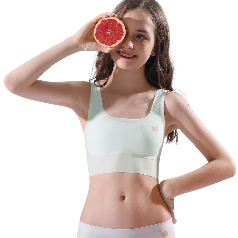 Girls' Development Vest Middle School Students 12-15 Years Old Junior High School Girls Bra Big Girls Traceless Underwear