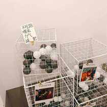 Display rack wall Internet celebrity clothing hanging iron grid ins product shelf clothing store shop decoration Nordic