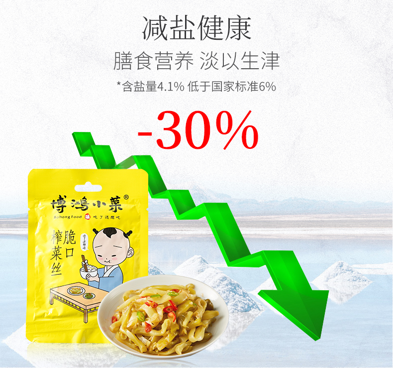 博鸿 脆口榨菜丝 60g*20包 图4